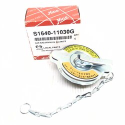 (แท้ศูนย์) ฝาหม้อน้ำ HINO KM รุ่นมีวาล์ว ฮีโน่ เบอร์ S1640-11030G ยี่ห้อ HINO (CAP RADIATOR)