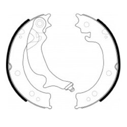 แท้ศูนย์ ก้ามเบรคมือ CHEVROLET TRAILBAZER, ISUZU MU-X ปี 2014-2020 (ชุด 4ชิ้น) รหัส 8982446500