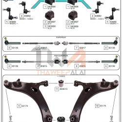 ลูกหมากปีกนกล่าง R/L SUBARU XV ปี12-,FORESTER14- (รูปจริง) /SIDEM 83084 รถ1คันต้องใช้ = 2ตัว อะไหล่ XV,ช่วงล่าง XV