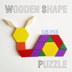 ตัวต่อไม้รูปทรงเรขาคณิต(แนวเตรียมสอบ ป.1 สาธิตฯ)