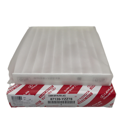 (แท้ศูนย์) กรองแอร์ / ไส้กรองอากาศแอร์ TOYOTA VIGO / FORTUNER / COMMUTER / VIOS / YARIS / ALTIS' 2008-On / CAMRY (ACV40-41) / INNOVA / AVANZA ยี่ห้อ TOYOTA 87139-YZZ78 CABIN AIR FILTER