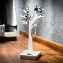 ที่แขวนเครื่องประดับ สร้อย ต่างหู รุ่นต้นไม้ สีขาว,สีดำ