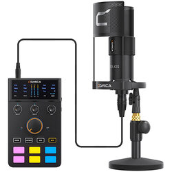 Comica ADCaster C1-K1 *ของแท้รับประกัน 2ปี* ออดิโออินเตอร์เฟส พร้อมไมค์ Streaming and Podcasting Audio Kit
