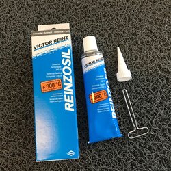 💙กาวทาประเก็น ยี่ห้อ REINZOSIL อย่างดี ทนน้ำมันดีเซลและเบนซินได้ ทนความร้อนได้ 300 องศา+