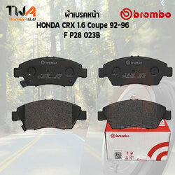 Brembo Black ผ้าเบรคหน้า (Low Metallic) HONDA CRX 1600 Coupe PP28 023B
