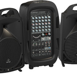 Behringer PPA2000BT *ของแท้รับประกัน1ปี* ชุดเครื่องเสียงเคลื่อนที่ ลำโพง 10 นิ้ว 2000 วัตต์ มิกเซอร์ 8 แชนแนล รองรับบลูทูธ