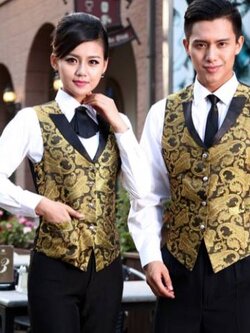 เสื้อกั๊กพนักงานไนท์คลับ บาร์ พนักงานโรงหนัง โรงละคร