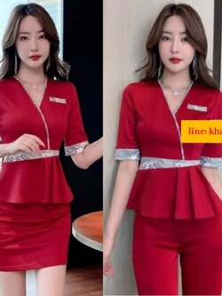 ชุดคลินิกความงาม ชุดสปา ชุดพนักงานต้อนรับ