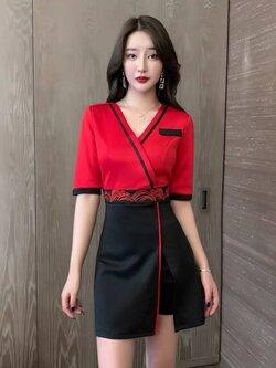 ชุดช่างเสริมสวย ซาวน่า แช่เท้า ชุดคลินิกความงาม ชุดนวดสปา ชุดพนักงานต้อนรับ