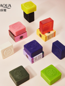 สบู่น้ำมันหอมระเหย ชำระล้างสิ่งสกปรก ฟองเยอะ อ่อนโยน BIOAQUA Handmade oil soap 100g