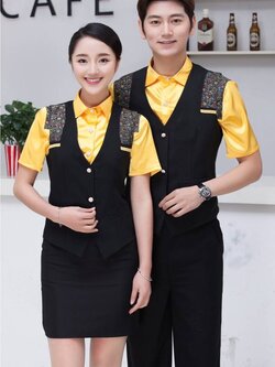 เสื้อกั๊กพนักงานไนท์คลับ บาร์ พนักงานโรงหนัง
