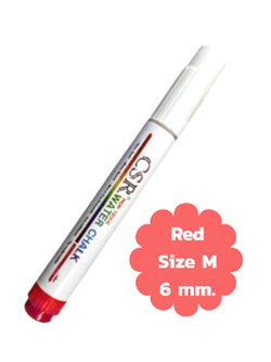 ปากกาไวท์บอร์ด CSR Water Chalk Size M (Red) ปากกาชอล์กน้ำขนาด M สีแดง
