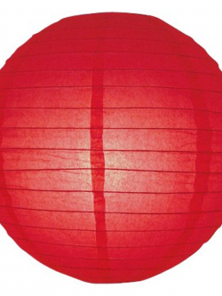 โคมไฟกระดาษ แดง