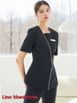 ชุดนวดสปา ชุดคลินิกความงาม ชุดพนักงานต้อนรับ ชุดทำงานโรงแรมเสริมสวยไฮเอนด์