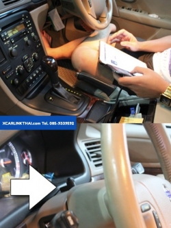 Volvo S80 วิทยุเดิมติดรถ เล่นเพลงมือถือออกรถผ่าน Bluetooth + handfree