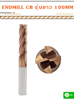 ENDMILL CB 4F 55HRC รุ่นยาว 100 มิล
