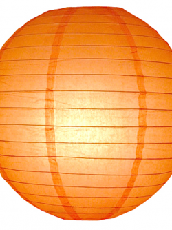 โคมไฟกระดาษ ส้ม