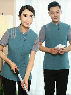 ชุดแม่บ้าน พ่อบ้าน พนักงานทำความสะอาด