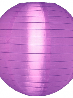 โคมไฟผ้า สีม่วง