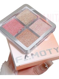 FAMOTY อายแชโดว์ ชิมเมอร์ กากเพชร ไฮไล 4 เฉดสี