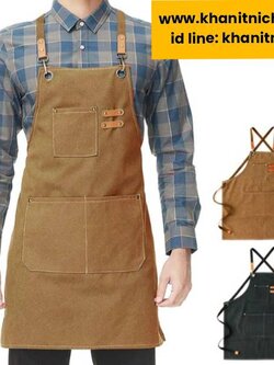 ผ้ากันเปื้อนเต็มตัว ผ้ากันเปื้อนช่าง พนักงานเสริฟ ผ้ากันเปื้อนร้านกาแฟ ผ้ากันเปื้อนร้านอาหาร