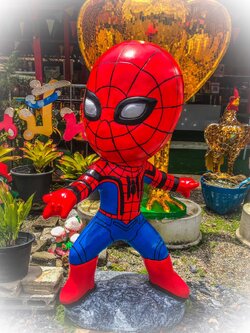 รูปปั้นแก้บนซูปเปอร์ฮีโร่แบบน่ารัก ขนาดสูง1.2เมตร