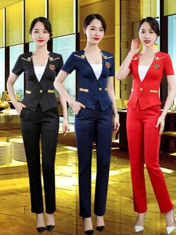 ชุดแอร์โฮสเตส ชุดพนักงานคาราโอแกะ ชุดพนักงานไนท์คลับ