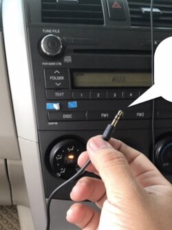 aux-in 3.5mm ปลายตัวผู้ ปลั๊กตรงรุ่น Altis