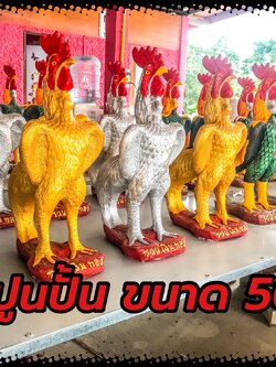 ไก่ปูนปั้น ขนาด 50 cm