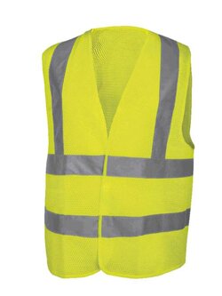 เสื้อช่างสะท้อนแสง เรืองแสงสีเหลือง