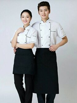 เสื้อเชฟแขนสั้น เสื้อกุ๊ก เสื้อเชฟโรงแรม