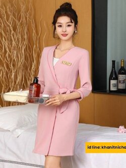 ชุดนวดสปา ชุดคลินิกความงาม ชุดซาวน่า เสริมสวย