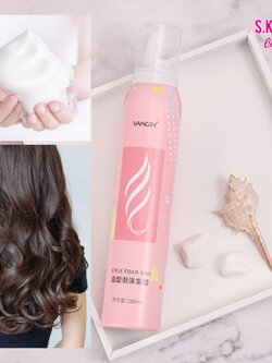Vangin โฟม มูส แว็กซ์ จัดแต่งทรงผม เซ็ทผม ผมลอน ผู้ชาย ผู้หญิง Style Foam Wax 280ml
