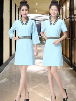 ชุดนวดสปา ชุดคลินิกความงาม ชุดพนักงานต้อนรับ ชุดสปา