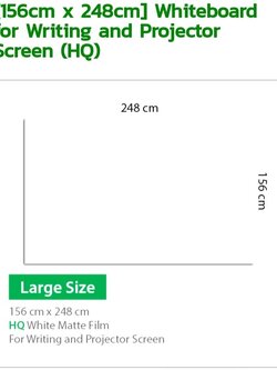 HQ (High Quility) Film/ Large Size/Whiteboard for Writing and Projector Screen