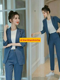 ชุดสูท ชุดพนักงานออฟฟิศ ชุดพนักงานต้อนรับ