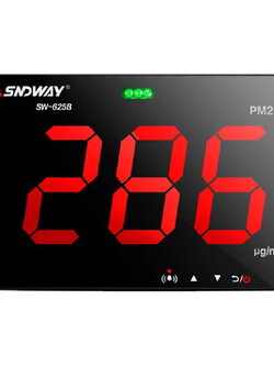 เครื่องวัดคุณภาพอากาศ SW-625B เครื่องวัดฝุ่นละอองแบบติดผนัง