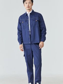 ชุดช่าง ผ้าฝ้ายแท้ สวมใส่สบาย แขนยาวบาง ระบายความชื้นได้ดี เสื้อผ้าทำงานเชื่อมในโรงงาน สำหรับฤดูร้อน