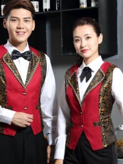 เสื้อกั๊กพนักงานไนท์คลับ บาร์ พนักงานโรงหนัง โรงละคร