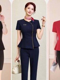 ชุดพนักงานต้อนรับ ชุดพนักงานขาย ชุดพนักงานศูนย์บริการความงาม