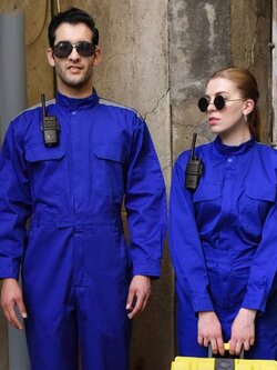 ชุดหมีช่าง ผ้าฝ้ายฉนวนกันความร้อน