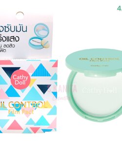 CATHY DOLL เคที่ดอลล์ ออยล์คอนโทรลฟิล์มแพ็ค ทรานสลูเซนต์ (4.5 กรัม) Oil Control Film Pact Translucent (4.5 G)