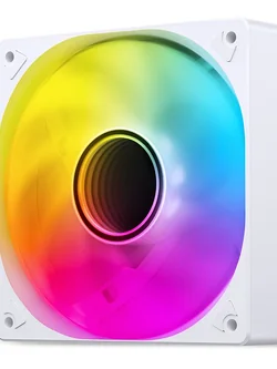 พัดลมเคส Jonsbo SL-120 ARGB 3pin 5V+4pin PWM 120mm. 1500RPM สีขาว