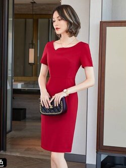 ชุดเดรส ชุดพนักงานขาย ชุดพนักงานต้อนรับ