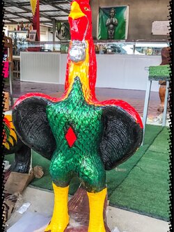 ไก่ปูนปั้น ขนาด1.2เมตร