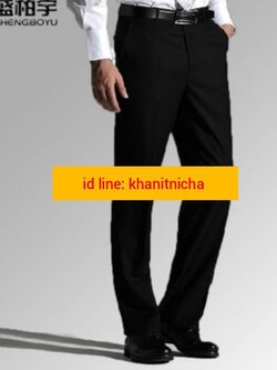 กางเกงทำงานผู้ชายสีดำ กางเกงพนักงานโรงแรม กางเกงสแล็คชาย