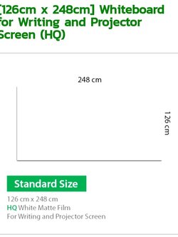 HQ (High Quility) Film/Standard Size/Whiteboard for Writing and Projector Screen