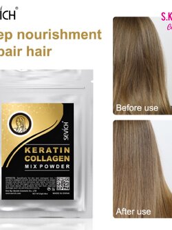 ผงเคราติน คอลลาเจน สำหรับผสม ผลิตภัณฑ์ผมต่างๆ Keratin Collagen Mix Powder 25g (SKU-05969)