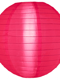 โคมไฟผ้า สีชมพูเข้ม