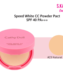 CATHY DOLL สปีดไวท์ ซีซีพาวเดอร์แพ็ค เอสพีเอฟ40 พีเอ+++ 4.5G #23 เนเชอรัลเบจ เคที่ดอลล์ CC POWDER PA SPF40 PA+++